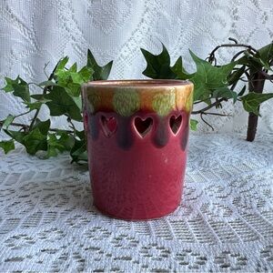 Hearts Ceramic Votive Tea Light holder